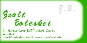 zsolt bolcskei business card